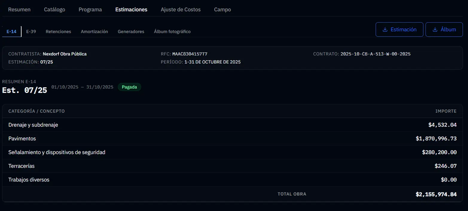 Estimación E-39 en Nexdorf
